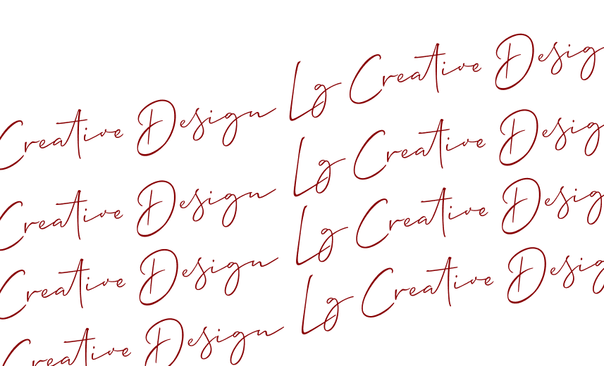 lg creative design in text